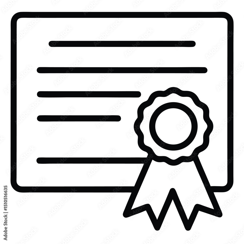 line art certificate template on white background. line art certificate template on white background.