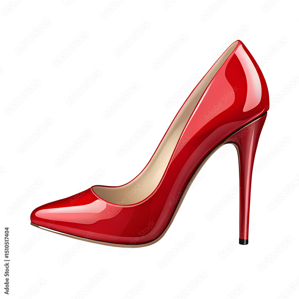 Obraz premium Realistic High Heel Shoes PNG – Fashionable Women’s Heels on Transparent Background