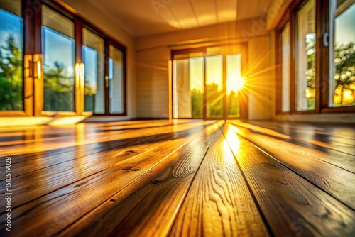 Tilt-Shift Morning Sunlight Wooden Floor Interior Design - Cozy Home Decor Inspiration