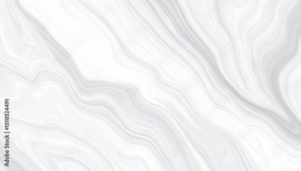 Fototapeta premium Elegant white marble texture with flowing diagonal lines and subtle grey veining
