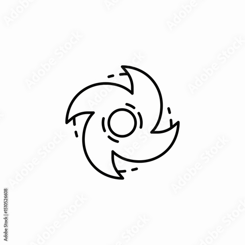 cyclone wheather icon sign vector