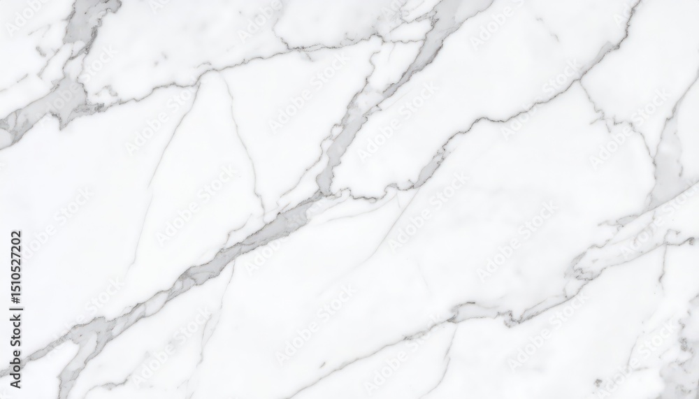 Obraz premium Elegant White Marble Texture with Subtle Gray Veins and Natural Stone Pattern