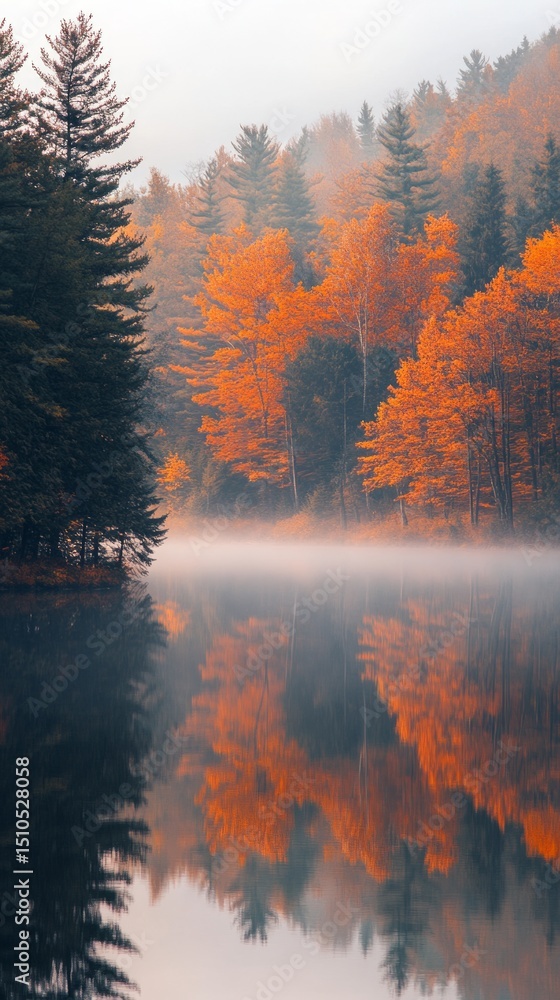 Beautiful autumn fall forest and lake. Autumn landscape. Beautiful autumn fall forest and lake. Autumn landscape.
