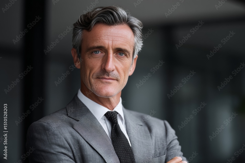 Confident, professional appearance with well-groomed beard and neat attire. Confident, professional appearance with well-groomed beard and neat attire.