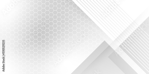 Abstract white and grey triangle overlay texture background. abstract background geometry shine and layer element vector for presentation design. Suit for business, corporate, institution. vector