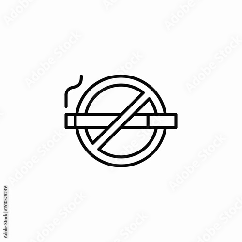 no smoking sign icon sign vector