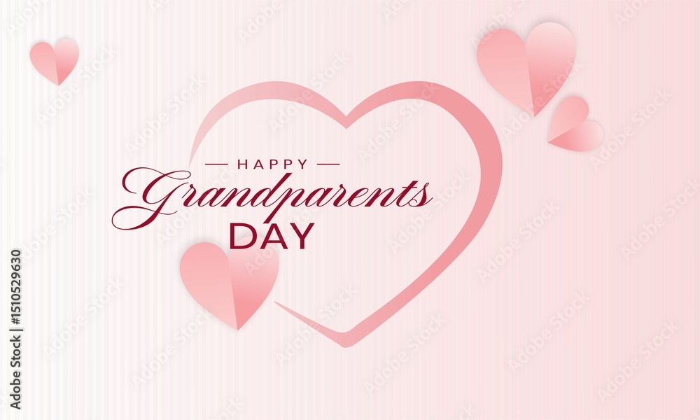 Happy Grandparents day. Template for background, banner, card, poster with text inscription. Happy Grandparents day. Template for background, banner, card, poster with text inscription.