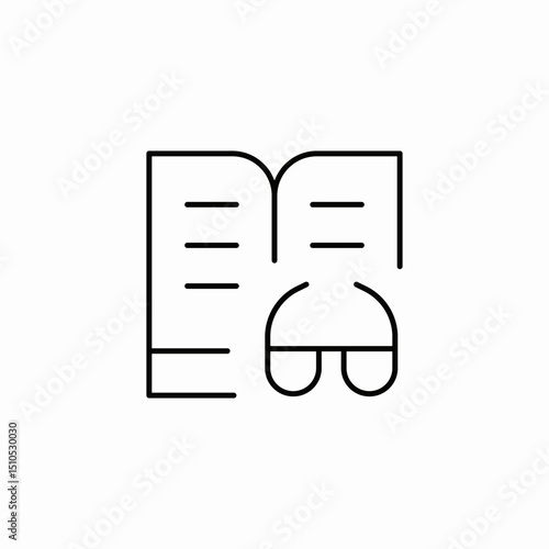 reading glasses icon sign vector
