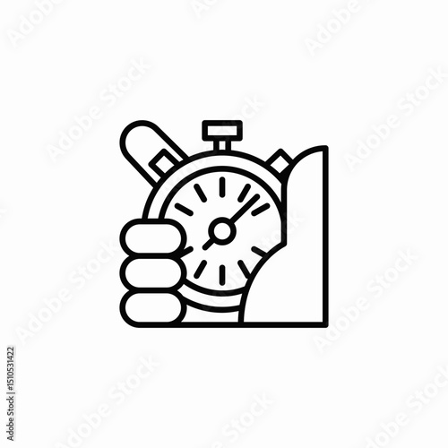 stopwatch timer icon sign vector