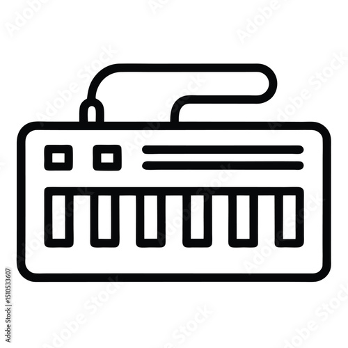 Mini keyboard synth music instrument electronic gadget