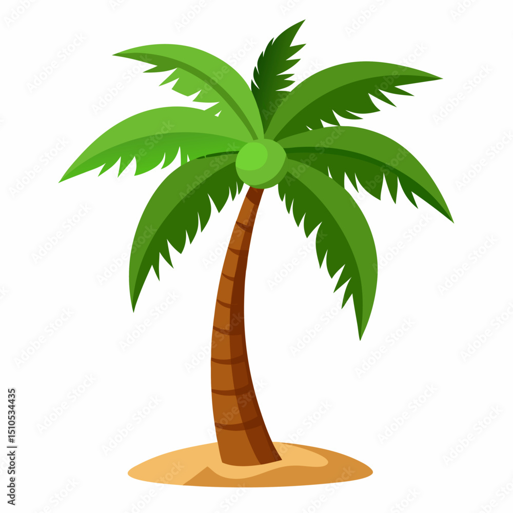 Fototapeta premium Coconut Tree vector art