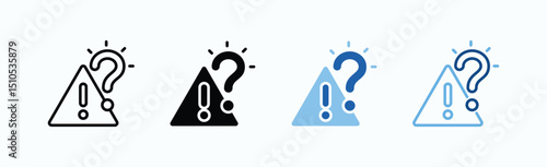 Evaluation Icon Sheet Multiple Style Collection Isolated Vector