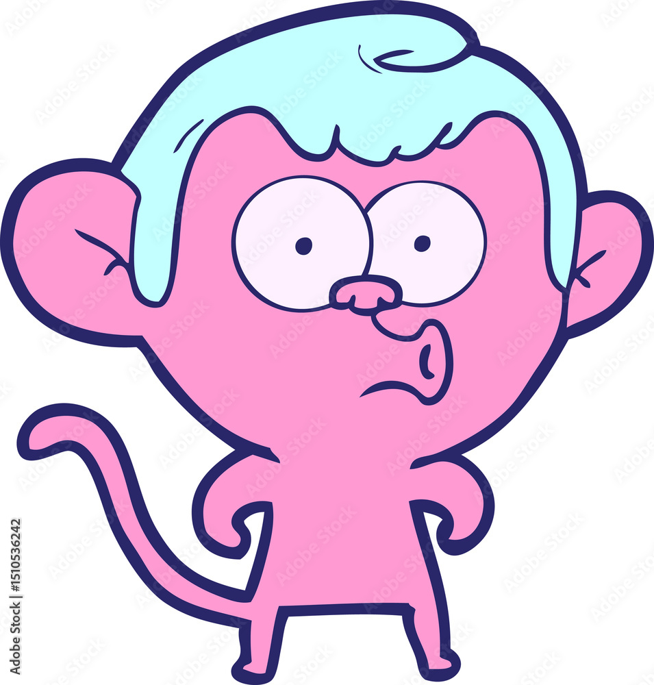 cartoon hooting monkey cartoon hooting monkey
