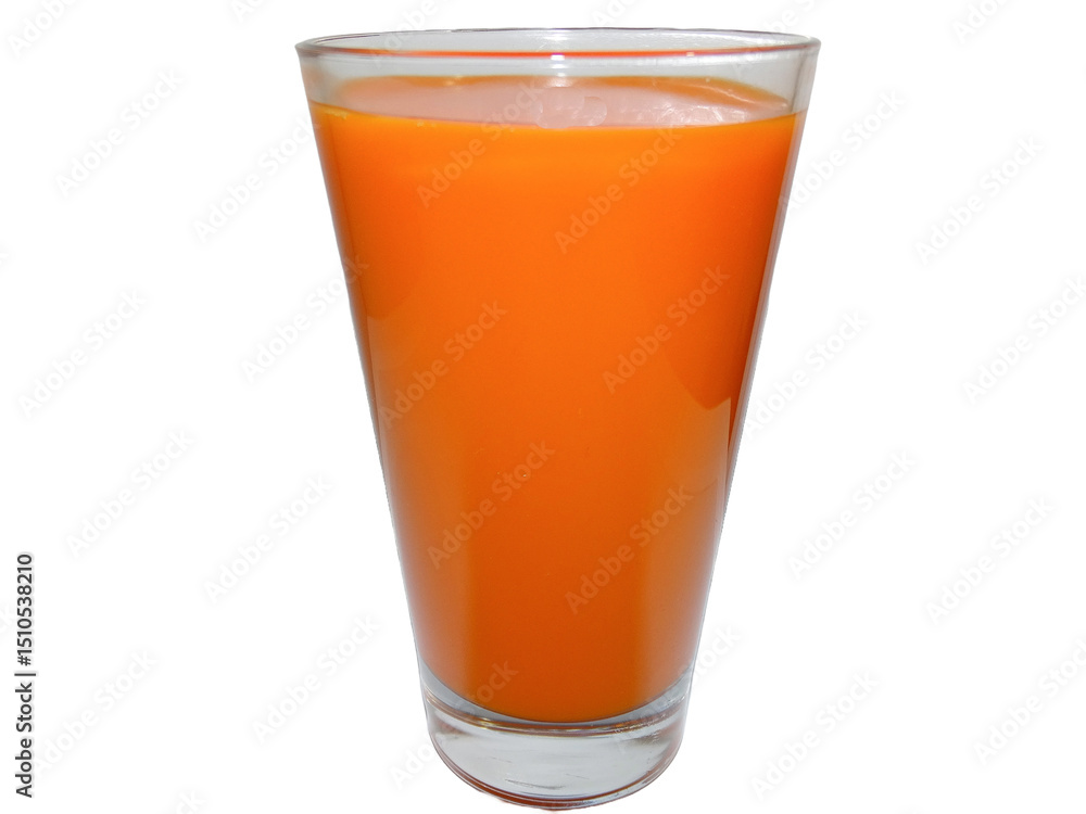 custom made wallpaper toronto digitalCarrot juice in a glass isolated on white