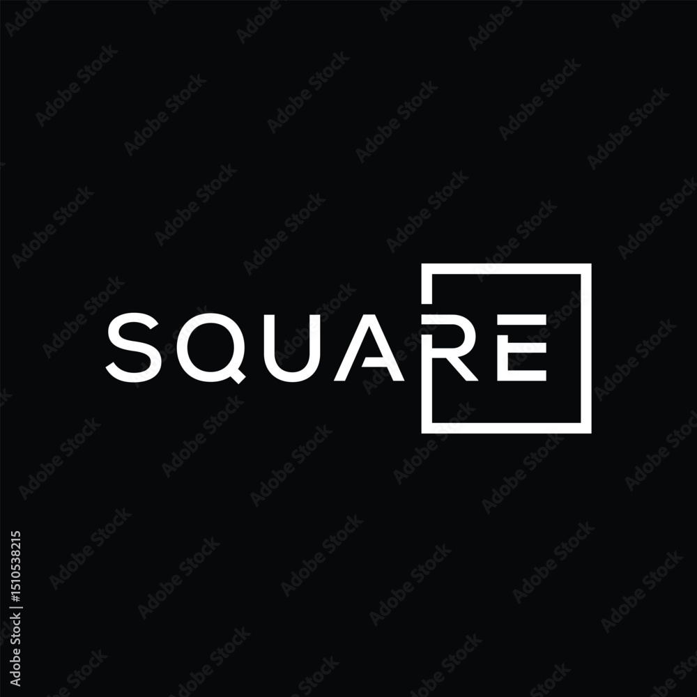 Fototapeta premium square logo design, business consulting graphic vector icon