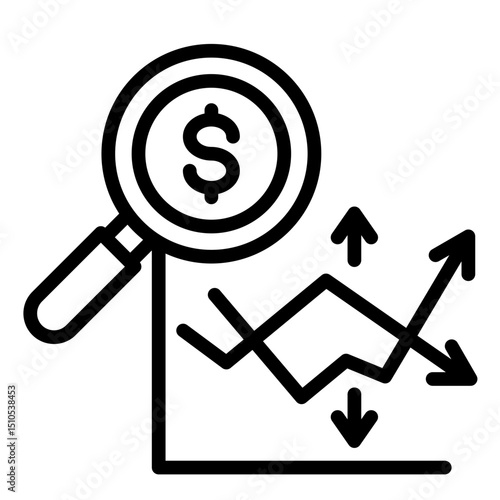 Variance Analysis  Icon Element For Design	