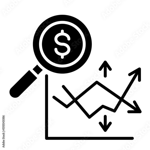 Variance Analysis  Icon Element For Design	