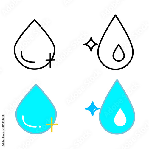 Beautiful water drop vector, ideal for nature designs, eco posters, backgrounds, packaging, illustrations, and creative projects. High-quality, editable, and detailed for versatile use.