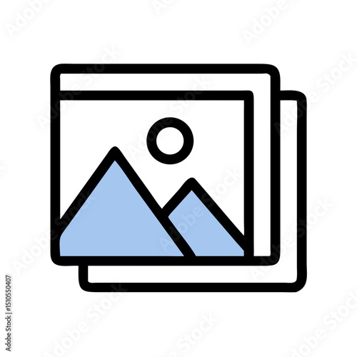 add photo gallery icon design