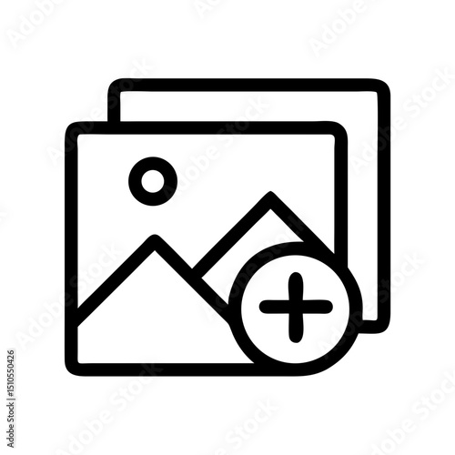 add photo gallery icon design
