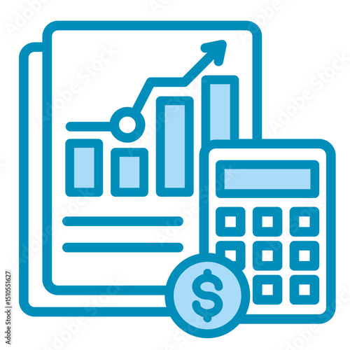 Income Statement  Icon Element For Design	