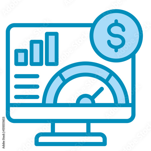 Kpi Metrics  Icon Element For Design	
