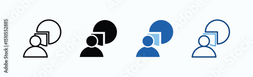 Contribution Icon Sheet Multiple Style Collection Isolated Vector