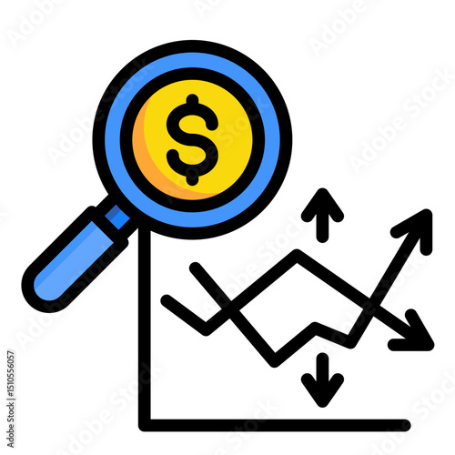 Variance Analysis  Icon Element For Design	