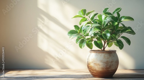 Wallpaper Mural Potted plant in sunlight Torontodigital.ca