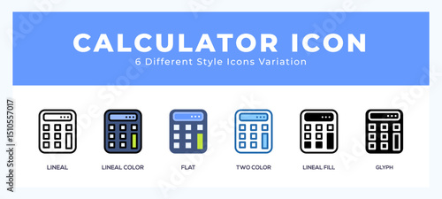Calculator icon vector design illustration in trendy style