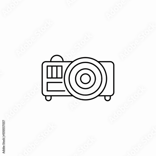 table projector icon sign vector