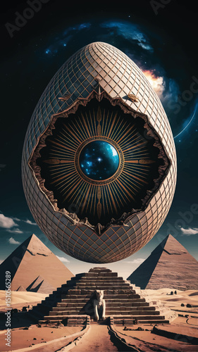 ancient Egypt pyramid design illustration premium quality