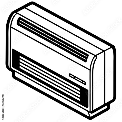Air conditioner art vector