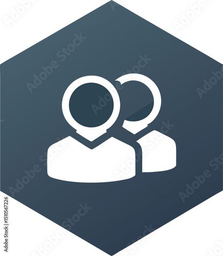  User Icons Representing Team or Group Collaboration