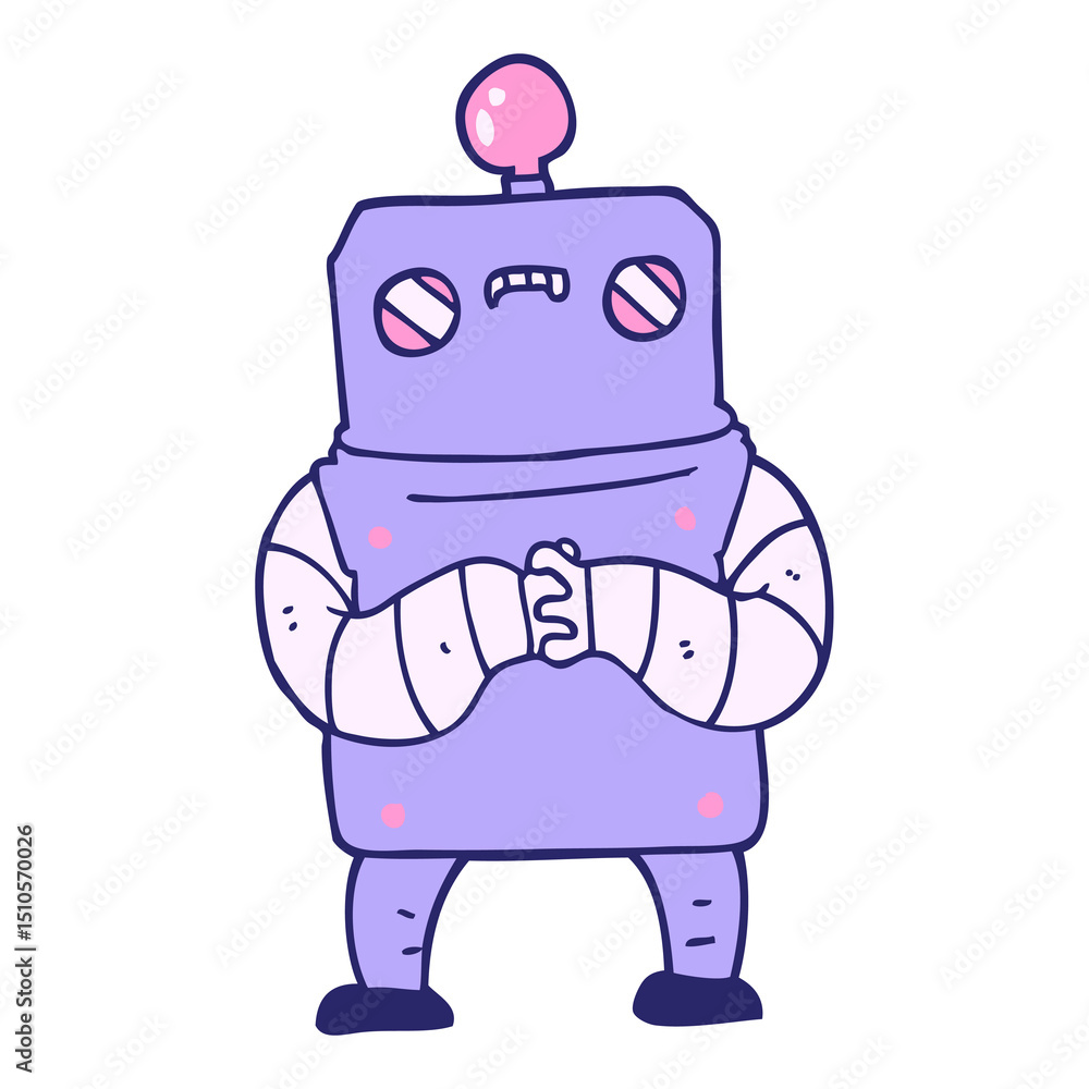 Fototapeta premium cartoon robot