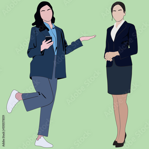 silhouette of business woman shaking hands