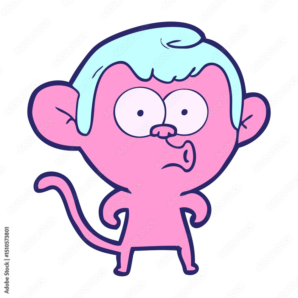 cartoon hooting monkey cartoon hooting monkey