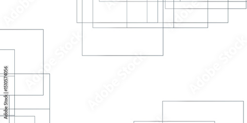 Modern abstract pattern design. Vector for presentation. Geometric white background with gray rectangle shape strokes lines pattern texture. 