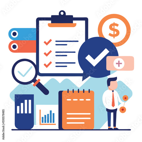 Best Tax Compliance and Audit Vector Set 