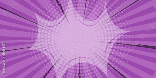 Abstract blank comic orange background. Comic explosion, banner. Pop art retro style. Cartoon vector illustration.