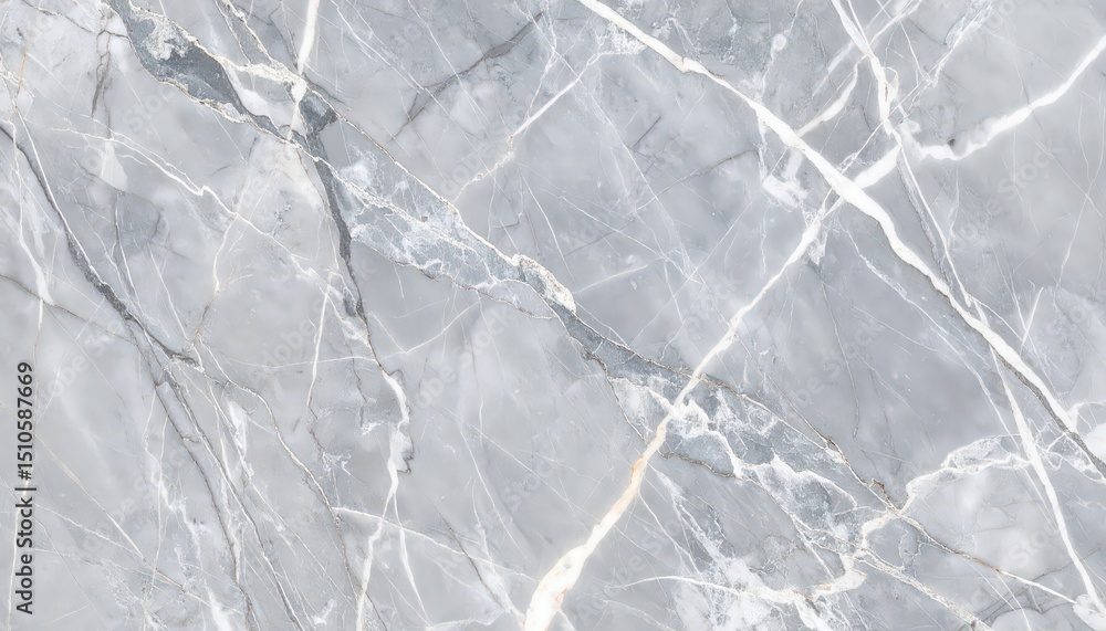 Fototapeta premium Pale Grey Marble Texture with White Veins and Subtle Grey Inclusions