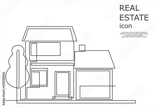 Real Estate Business Logo Template, Building, Property Development, and Construction Logo Vector Design