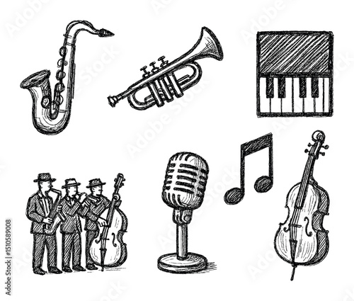 Jazz Instrument Icons