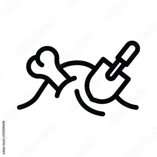 22 acheology line icon illustration vector graphic.eps