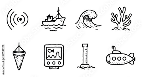 Marine Exploration Icons
