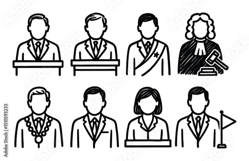 Political Icons Sketch