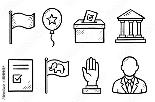 Political Icon Set