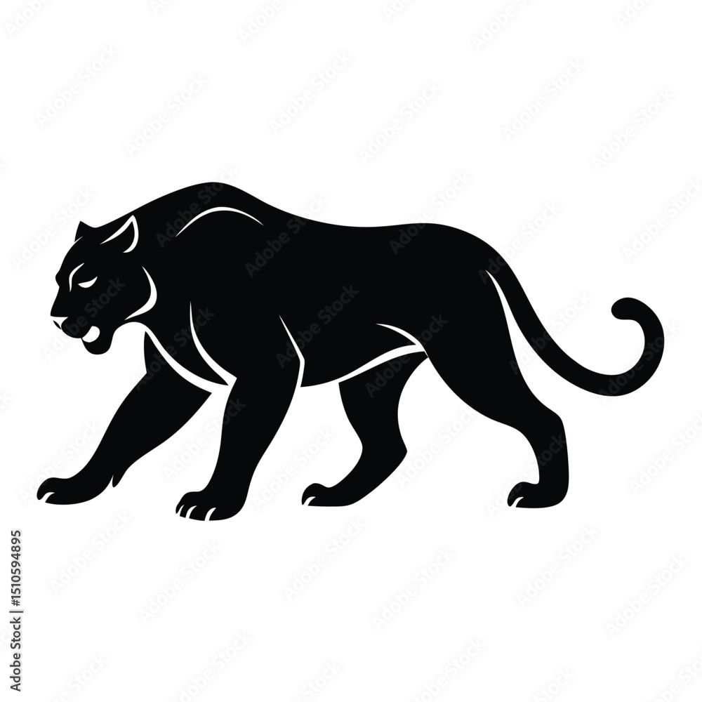 Obraz premium Panther animal silhouette 
