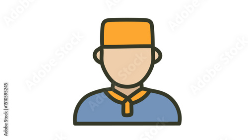 Muslim Cleric Headshot Icon
