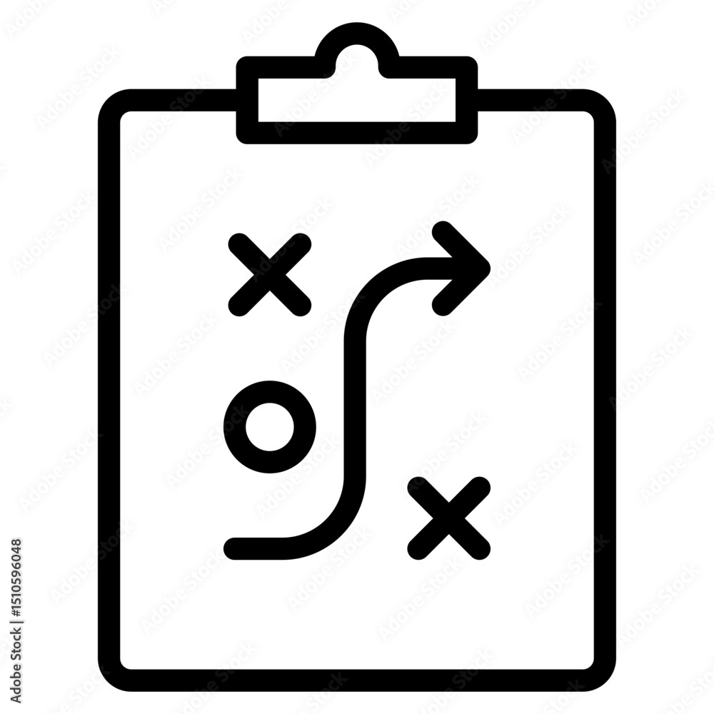 Obraz premium Planning icon in vector illustration